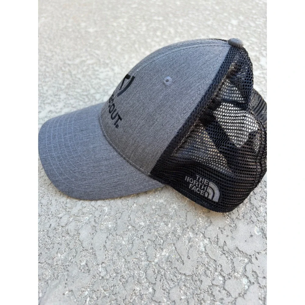 The North Face Baseball Hat Snap Back Black Gray Forescout One Size